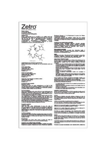 Zetro Insert Drc Getz Pharma Getz Pharma