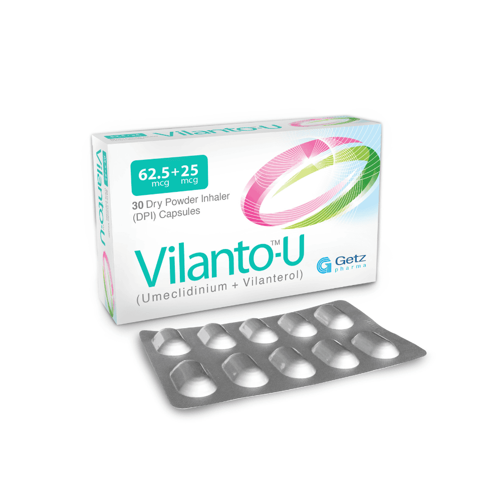 Vilanto-U (Umeclidinium + Vilanterol) 62.5mcg + 25mcg - Getz Pharma Products