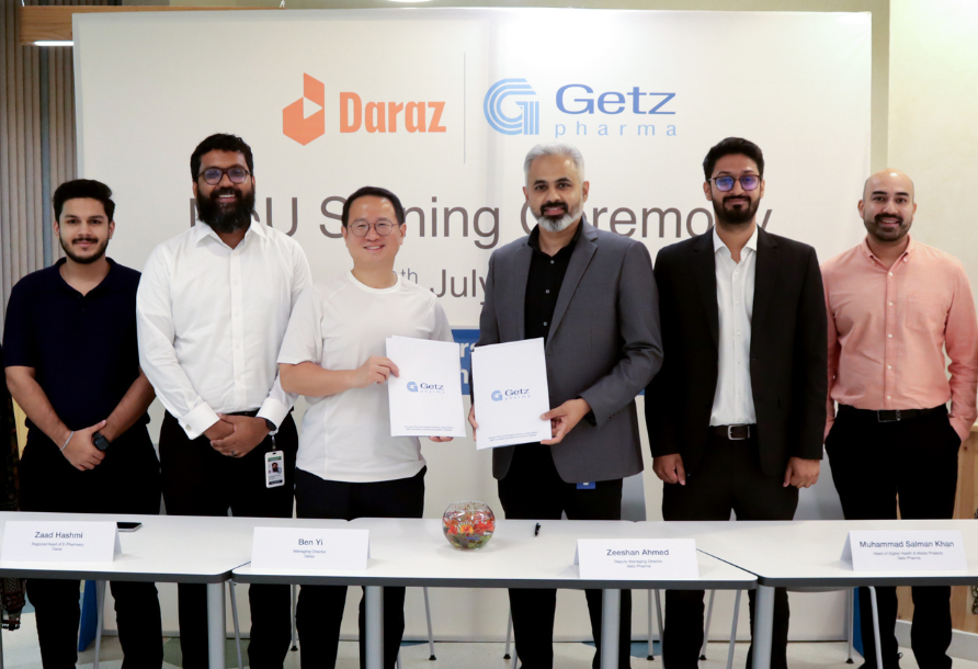 Getz Pharma and Daraz Sign MoU to Bring Essential Medicines to Doorsteps Across Pakistan Within 24 to 72 Hours
